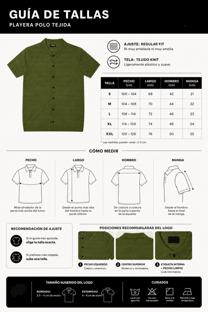 OLIVE MARAIS KNIT SHIRT Camisa Tejida Verde Olivo para Hombre Estilo Resort y Contemporáneo