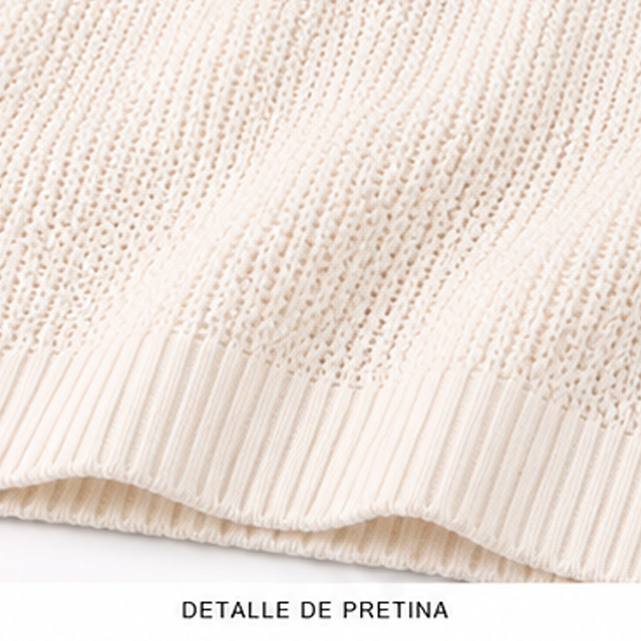 IVORY MARAIS KNIT POLO Camiseta Polo Tejida Color Ivory para Hombre Estilo Resort y Minimalista